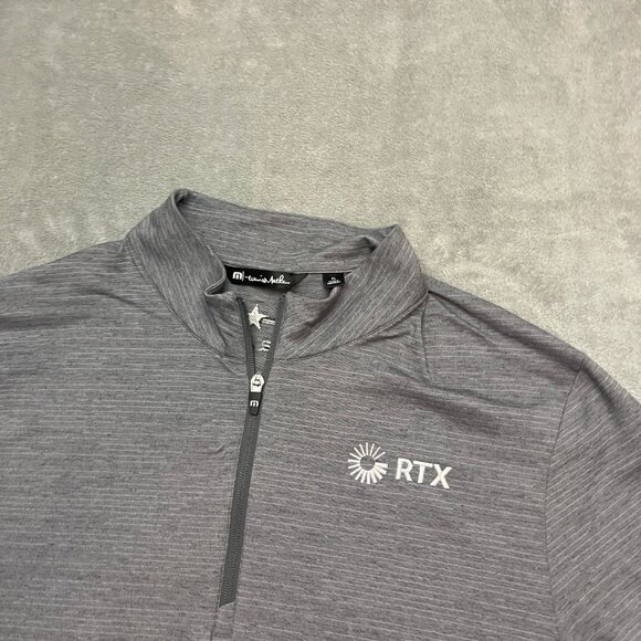 Travis Mathew Shirt Mens XL Lightweight 1/4 Zip Pullover Heather Gray Golf - Picture 2 of 9